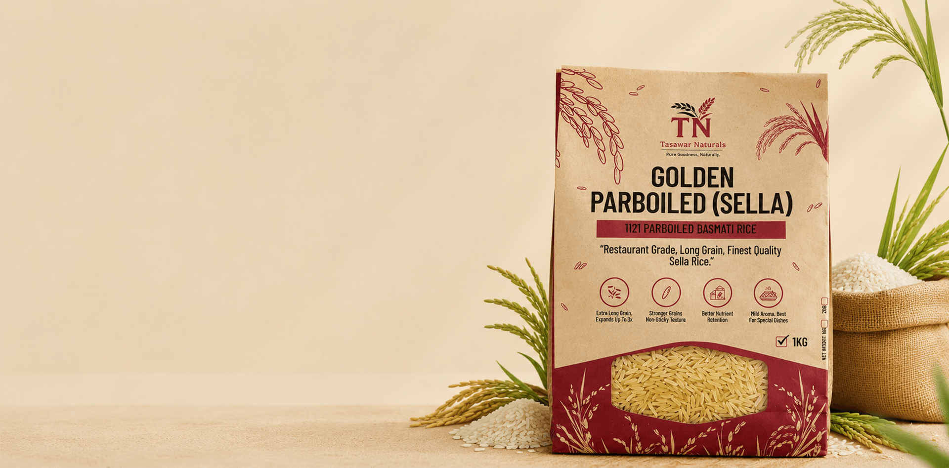 1121 Parboiled Basmati Rice